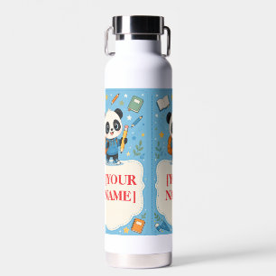 Schattige Panda Terug naar School Schoolbenodigdhe Waterfles