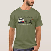 Schattige Panda Vegan T-shirt (Voorkant)