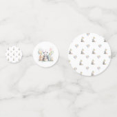 Schattige Panda Verjaardag Party Paper Bord Confetti (Achterkanten)