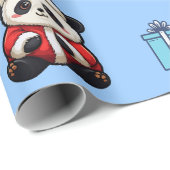 Schattige Panda Verjaardag Verpakkingspapier Cadeaupapier (Rol Hoek)