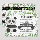Schattige Panda verjaardagsfeestje | Pandamoniumst Kaart (Voorkant / Achterkant)