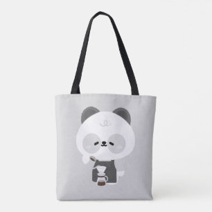 Schattige Pandabarista Tote Bag