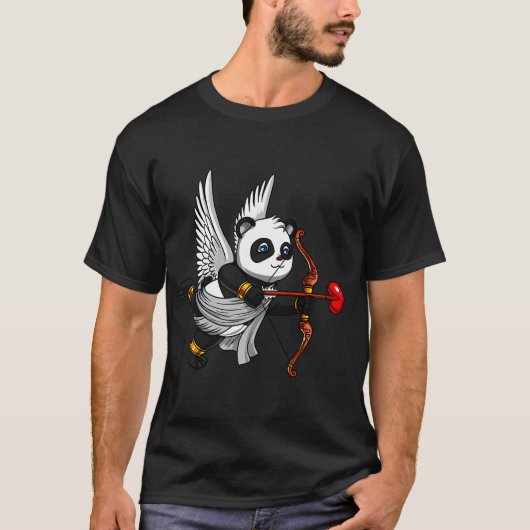 Schattige Pandabeer Cupido T-shirt (Voorkant)