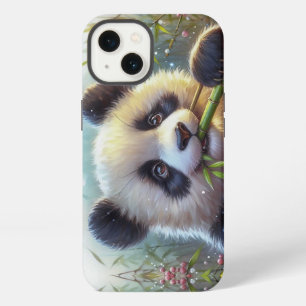Schattige pandabeer eet bamboe iPhone 13 hoesje