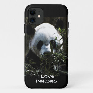 Schattige Pandabeer met smakelijke bamboe bladeren Case-Mate iPhone Case
