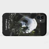 Schattige Pandabeer met smakelijke bamboe bladeren Case-Mate iPhone Case (Achterkant (horizontaal))