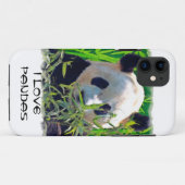Schattige Pandabeer met smakelijke bamboe bladeren Case-Mate iPhone Case (Achterkant (horizontaal))