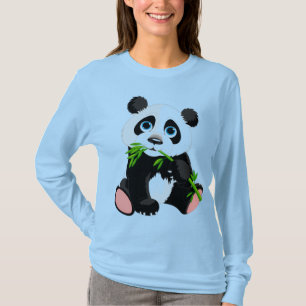 Schattige pandabeer t-shirt