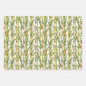 Schattige panda's en bamboe  inpakpapier vel (Voorkant 2)