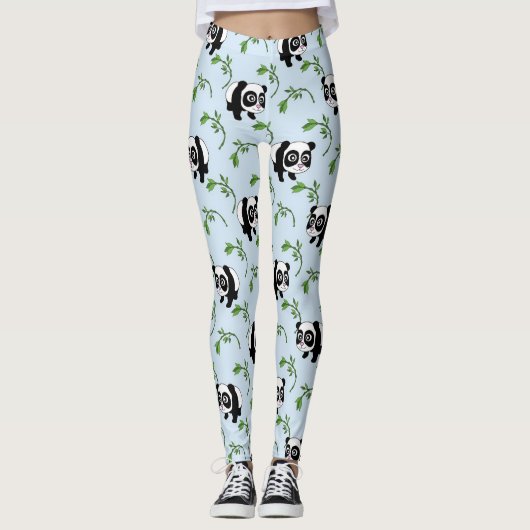 Schattige Pandas Leggings (Voorkant)