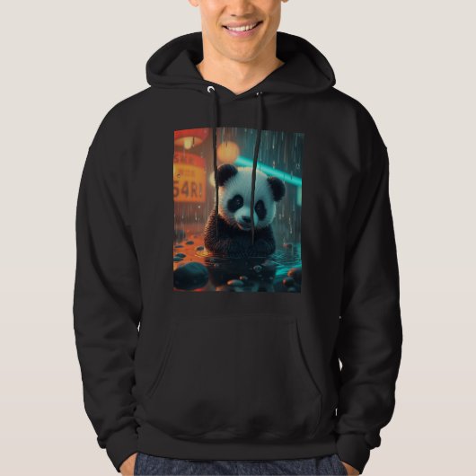 Schattige Pandavibes Hoodie (Voorkant)