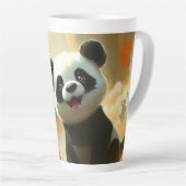 Schattige Pandavibes Latte Mok (Rechterhoek)