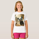 Schattige Pandavibes T-shirt (Voorkant volledig)