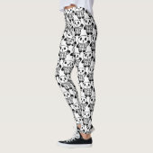 Schattige Pandy de Panda Zwart en Wit Leggings (Links)