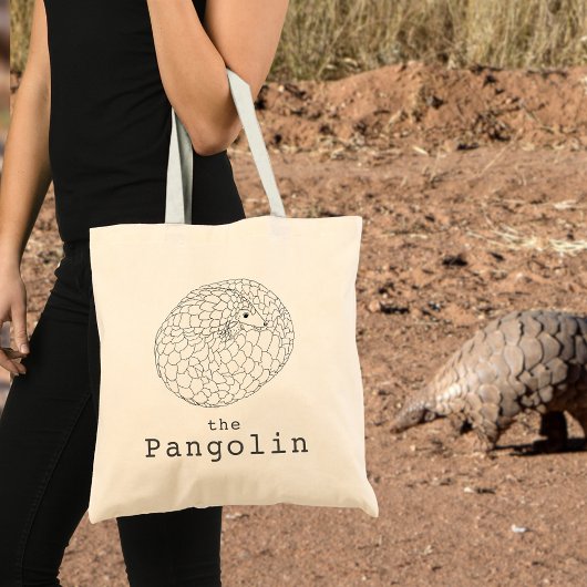 Schattige Pangolin Dier Kunst Tote Bag