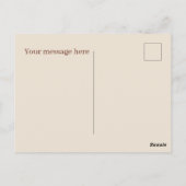 Schattige pannenkoeken ontbijt tekst toevoegen briefkaart (Achterkant)