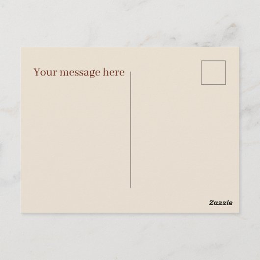 Schattige pannenkoeken ontbijt tekst toevoegen briefkaart (Achterkant)