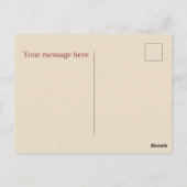 Schattige pannenkoeken ontbijt tekst toevoegen briefkaart (Achterkant)