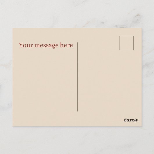 Schattige pannenkoeken ontbijt tekst toevoegen briefkaart (Achterkant)