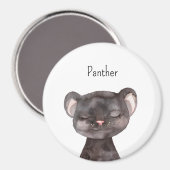 Schattige Panter Dieren Magneet (Voorkant / Achterkant)