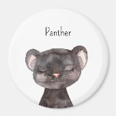 Schattige Panter Dieren Magneet (Voorkant)