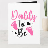 Schattige papa baby aankondiging voeg tekst toe  (Voorkant)