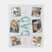 Schattige Papa Fleece Deken (Voorkant)