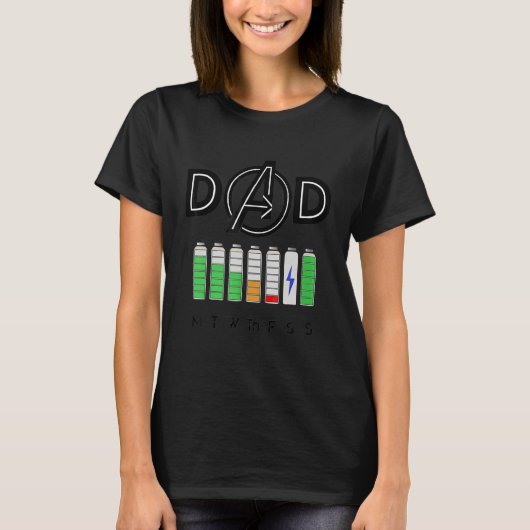 SCHATTIGE papa held beste papa kleding T-shirt (Voorkant)