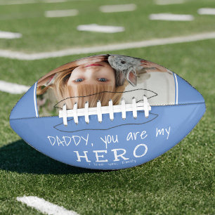 Schattige papa je bent mijn held Vaderdag foto American Football