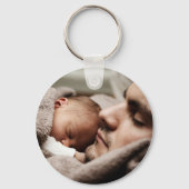 Schattige papa ya de beste foto sleutelhanger (Achterkant)