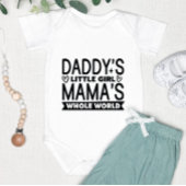 Schattige papa's kleine meisje romper