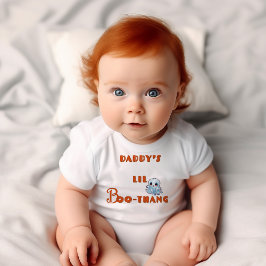 Schattige "Papa's LiL Boo-Thang" Halloween Romper