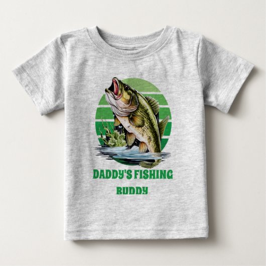 schattige Papa's vissen Buddy voeg tekst jongens (Voorkant)