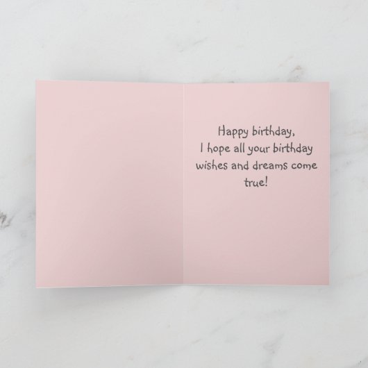 Schattige papaver in een Pet Happy Birthday-pasta Kaart (Binnen)