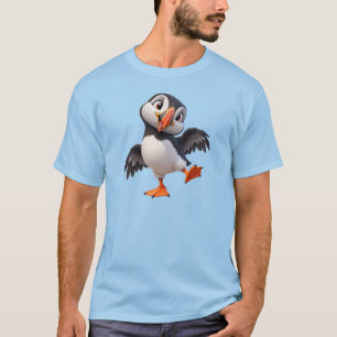 Schattige Papegaaiduiker – Grappige Noordse Vogel T-shirt