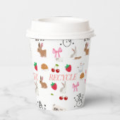 Schattige papercups papieren bekers (Achterkant)