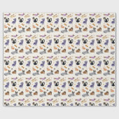 Schattige papier voor het verpakken van huisdieren (Vlak)