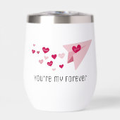 Schattige papieren vliegtuig, voor altijd hart, Va (Voorkant)