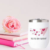 Schattige papieren vliegtuig, voor altijd hart, Va