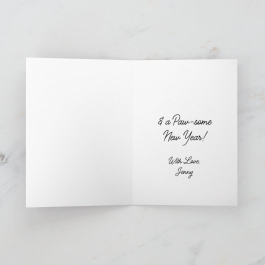 Schattige Papillon Watercolor Gepersonaliseerd Ker Kaart (Binnen)