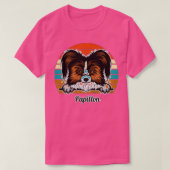 schattige papillonhond t-shirt (Design voorkant)