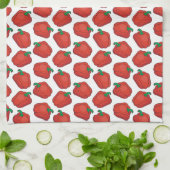 schattige paprika met rode klokje theedoek (Gevouwen)