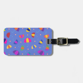 Schattige paraplu bagagelabel