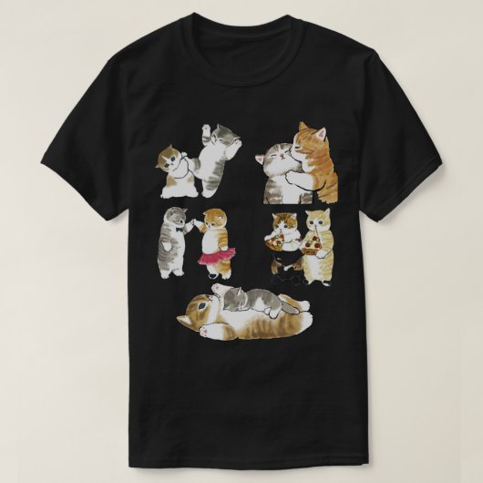 schattige paren van Mofu Sand T-shirt (Design voorkant)