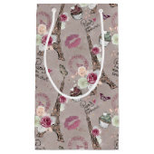 schattige Parijse liefhebber Klein Cadeauzakje (Voorkant)