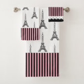 Schattige Paris Eiffeltoren Badhanddoeken Set Gift Bad Handdoek (Insitu)
