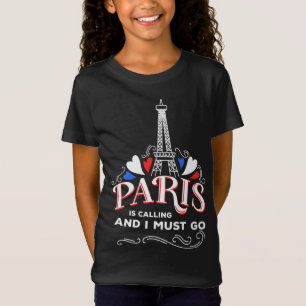 Schattige Paris Frankrijk Vakantie Liefhebbers Fun T-shirt