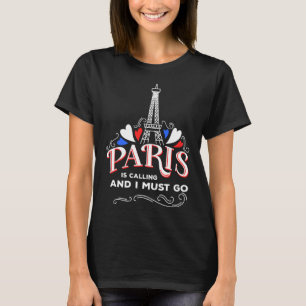 Schattige Paris Frankrijk Vakantie Liefhebbers Fun T-shirt
