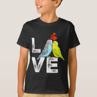 Schattige Parrot Parkiet Familie Liefde Mannen Vro