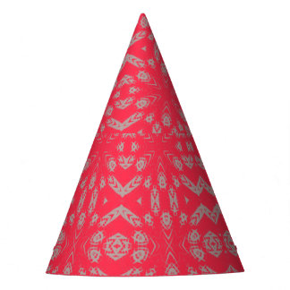Schattige Party Pet met Hot Pink Pattern Feesthoedjes